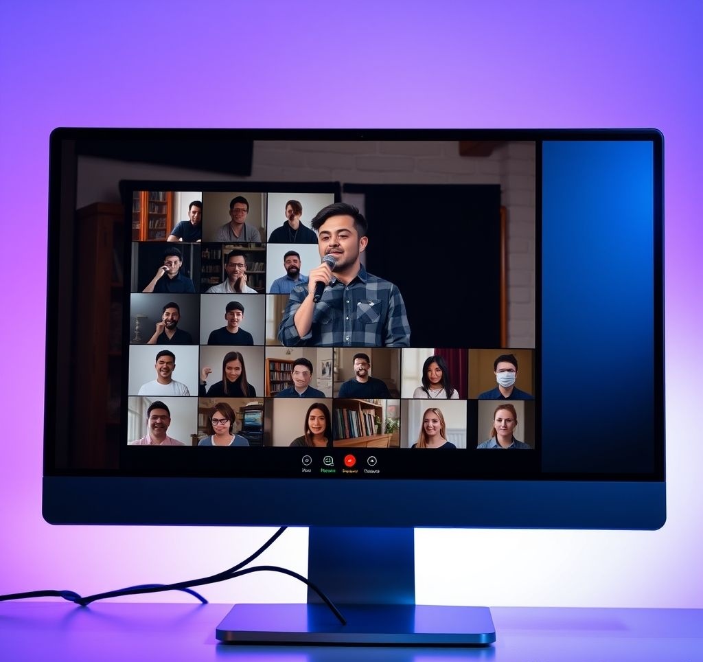 Screenshot of online comedy